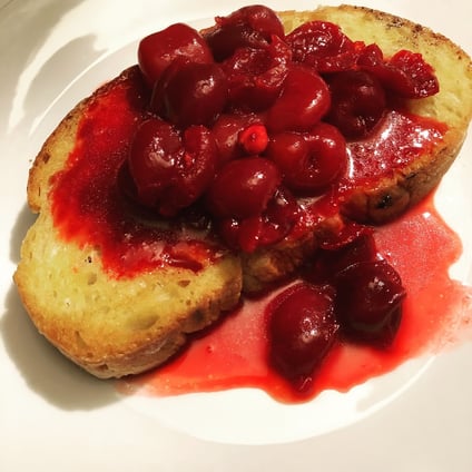 Bartolomeo Cherry Sops recipe - interpreted by Crystal King, author THE CHEF'S SECRET
