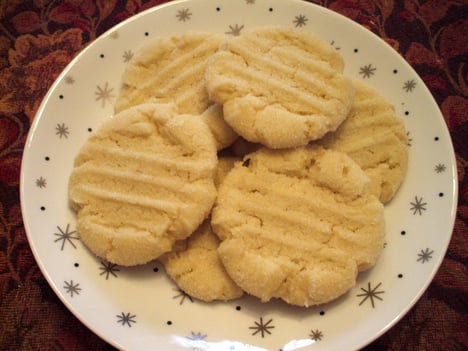 sugar cookies on a plate